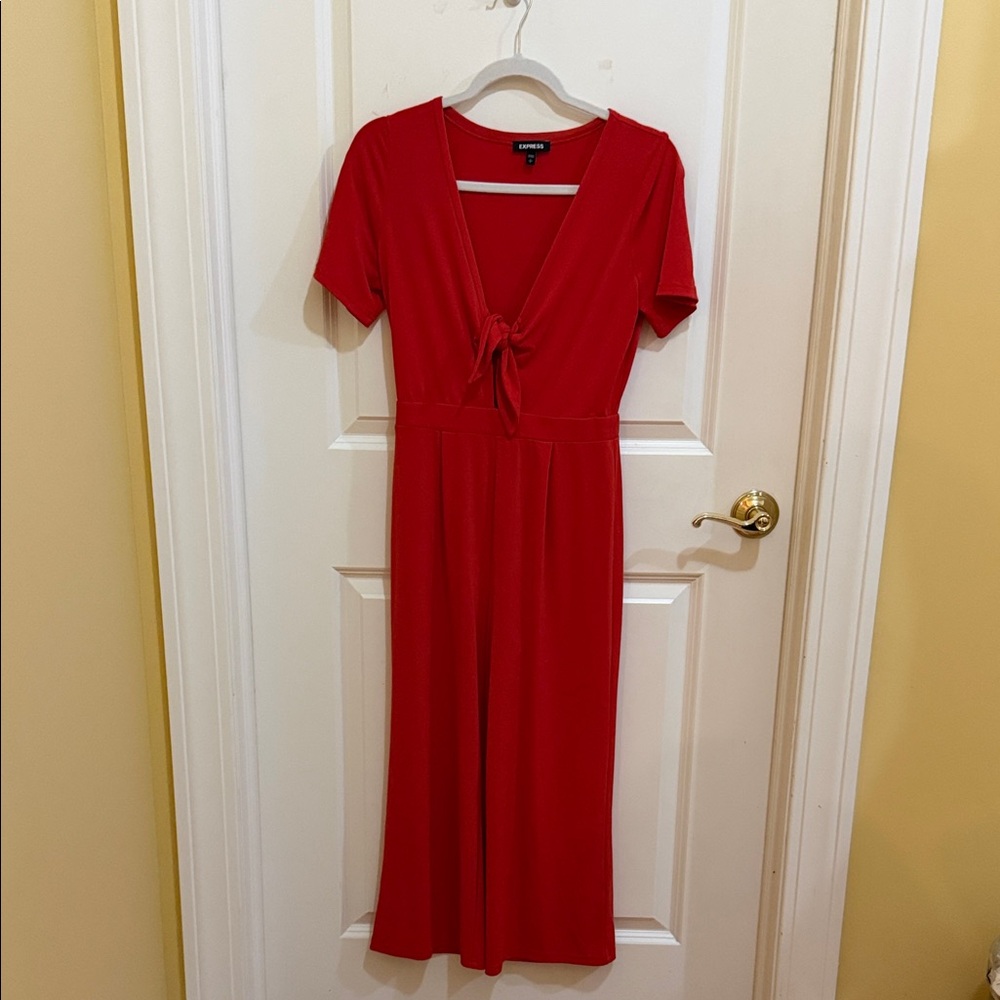 Express Elegant Red Jumpsuit